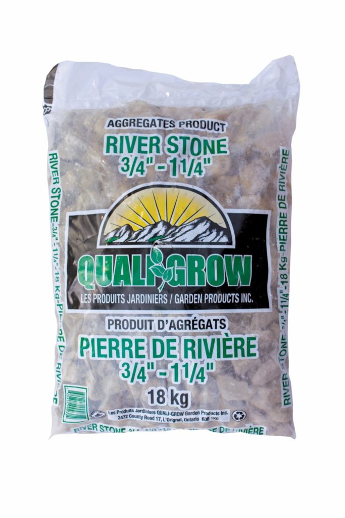 Pierre de rivière 3/4″1 1/4″ 18 kg Villiard Serres et jardins